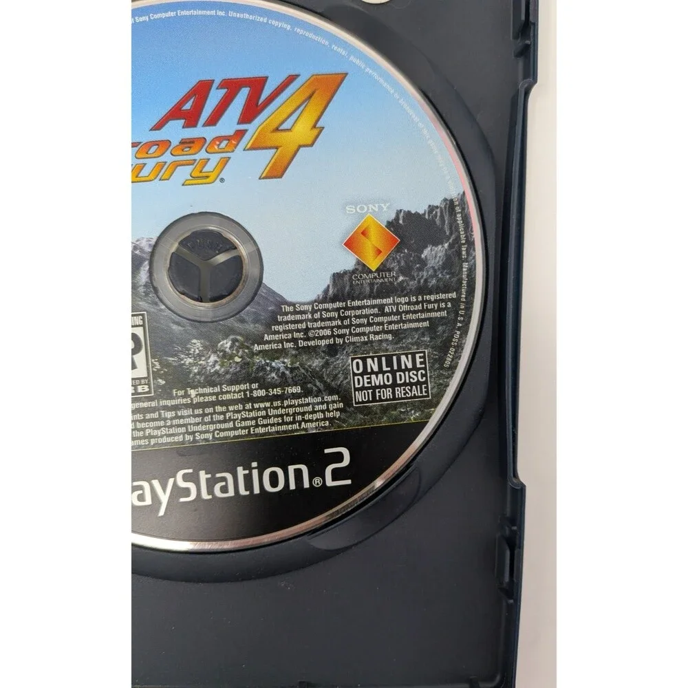 ATV Offroad Fury 4 Online Demo Disc (PS2) • NOT FOR RESALE • Sony 2006